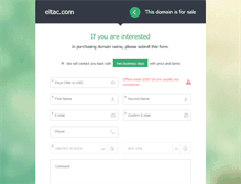Tablet Screenshot of eltac.com